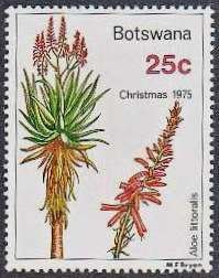 Stamp, Aloe littoralis, Botswana,  