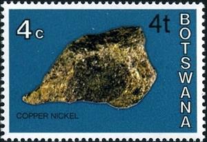 Stamp, Copper nickel, Botswana,  , Minerals