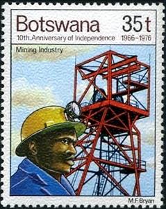 Stamp, Mining industry, Botswana,  