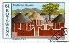 Stamp, Common type, Botswana,  