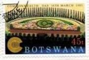 Stamp, Heads of States meeting, Botswana,  