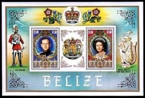 Souvenir Sheet, Prince Philip; Queen Elizabeth II, Belize,  , Royalty