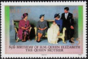 Stamp, Royal Family Photo, Belize,  