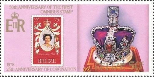 British-Honduras stamp from 1978; Queen Elizabeth II