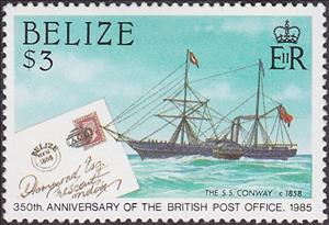Stamp, S.S. Conway, Belize,  