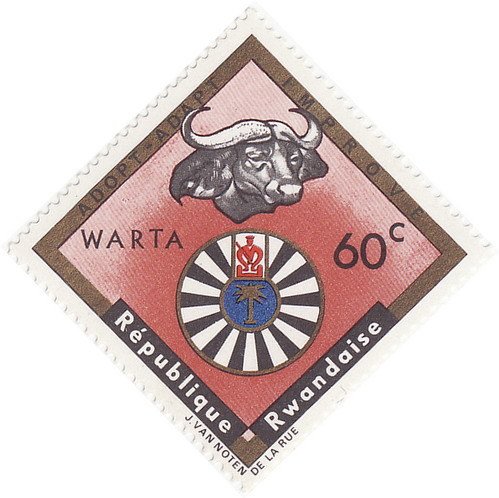 African Buffalo (Syncerus caffer), Emblem of Organization "W