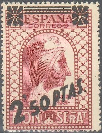 Black Virgin of Montserrat Overprint