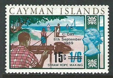 Stamp, Surcharged, Cayman Islands,  