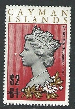 Stamp, Surcharged, Cayman Islands,  