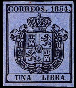 Stamp, Coat of Arms (Oficial), Spain,  , Coats of Arms, Crowns and Coronets