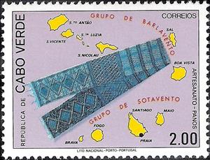 Stamp, Craft Cloth, Cabo Verde,  