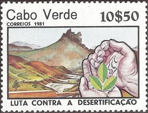Stamp, Combat Desertification, Cabo Verde,  