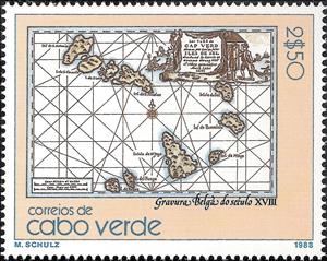 Stamp, Antique Maps of Cape Verde, Cabo Verde,  , Maps
