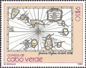 Stamp, Antique Maps of Cape Verde, Cabo Verde,  , Maps