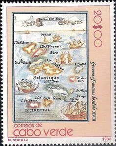 Stamp, Antique Maps of Cape Verde, Cabo Verde,  , Maps