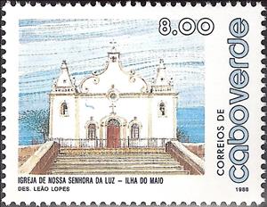 Stamp, Churches in Cape Verde, Cabo Verde,  , Churches - Cathedrals - Basilicas - Chapels