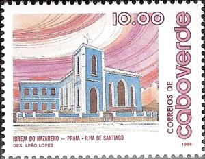 Stamp, Churches in Cape Verde, Cabo Verde,  , Churches - Cathedrals - Basilicas - Chapels