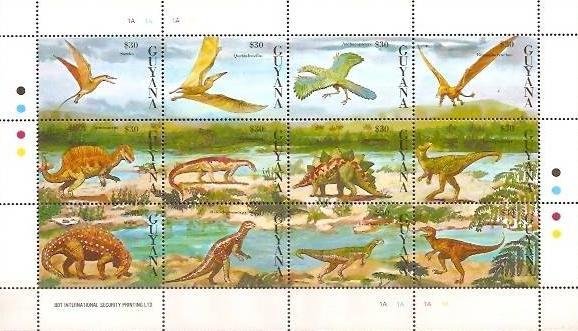 Mini Sheet - Prehistorical Animals - MiNo. 4109-20