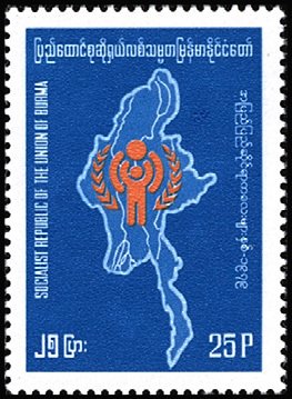 IYC Emblem in Map of Burma