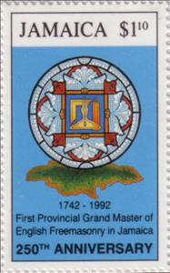 Stamp, Stained glass window, Jamaica,  