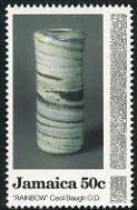 "Rainbow" vase by Cecil Baugh