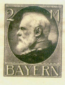 Stamp, King Ludwig III, German States,  