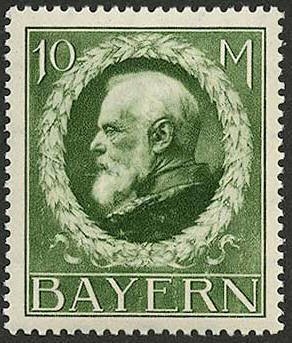 Stamp, King Ludwig III, German States,  