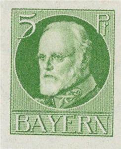 Stamp, King Ludwig III, German States,  