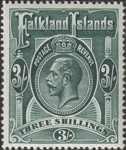 Stamp, King George V., Falkland Islands,  