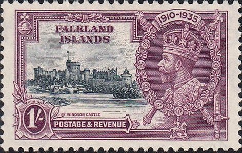 Stamp, Silver Jubilee, Falkland Islands,  