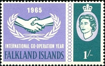 Stamp, ICY Emblem, Falkland Islands,  , Hands