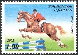 Stamp, Showjumping, Tajikistan,  