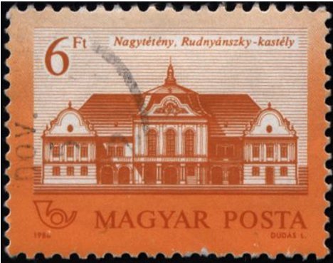 Rudnyánszky Castle, Nagytétény, perf. 11½x12¼