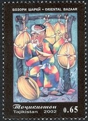 The old man sells the melon