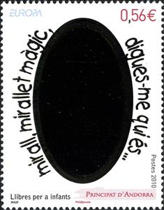 Stamp, Mirror, Andorra, French Administration,  