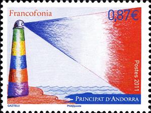 Stamp, Lighthouse, Andorra, French Administration,  , Lighthouses