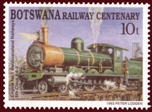 Stamp, Engine No. 1, Botswana,  , Railways