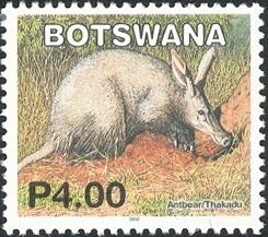 Stamp, Aardvark (Orycteropus afer), Botswana,  