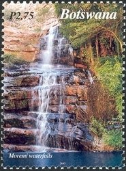 Stamp, Moremi Gorge Water Spring, Botswana,  