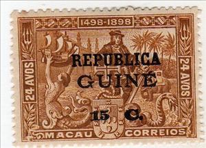 Stamp, Vasco da Gama - on Macao stamp, Portuguese colonies and territories in Africa,  