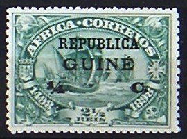 Stamp, Fleet of Vasco da Gama on the run - on Africa stamp, Portuguese colonies and territories in Africa,  