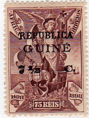Archangel Raphael - Patron of the fleet - on Africa stamp