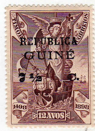 Archangel Raphael - Patron of the fleet - on Timor stamp
