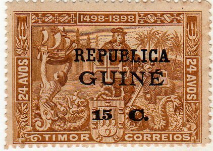 Vasco da Gama - on Timor stamp
