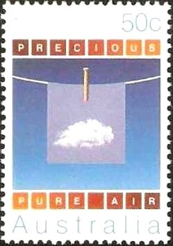 Stamp, Washing On Line, Australia,  