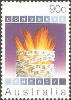 Stamp, Chain & Flames, Australia,  