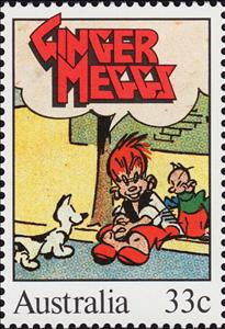 Stamp, Ginger Meggs, Australia,  