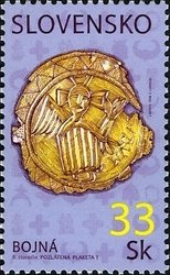 Stamp, Finds from Bojna - Nitrafila 2008, Slovakia,  , Religion, Medals and Marks of Honour, Archaeology