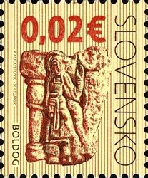 Stamp, Church of the Virgin Mary in Boldog, Slovakia,  