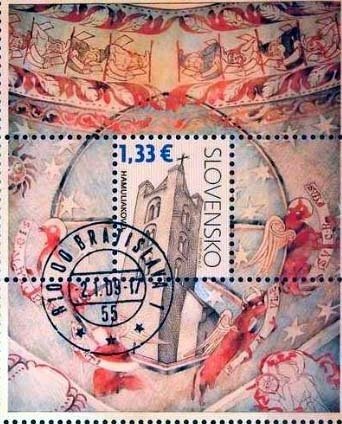 Souvenir Sheet: The Church of the Holy Cross in Hamuliakovo